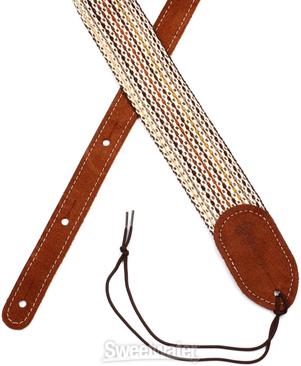 Martin Woven 2" Guitar Strap Brown Leather Ends