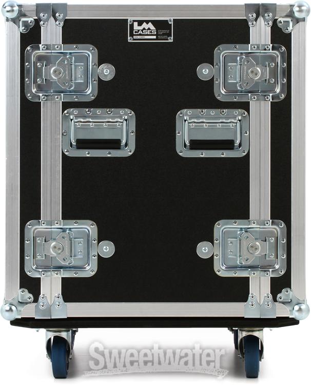 LM Cases 12U Deep Rack Case with Wheels