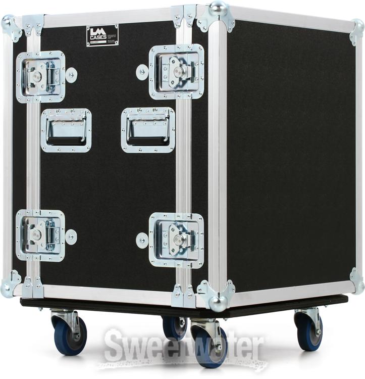 LM Cases 12U Deep Rack Case with Wheels