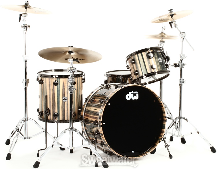 DW Collector's Exotic 4piece Drum Set Demo Dragonwood