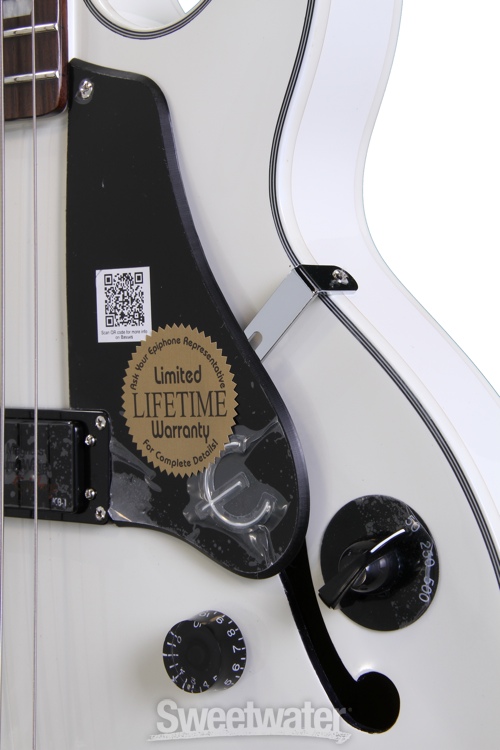 Epiphone Jack Casady Artist Series Signature Bass Alpine White