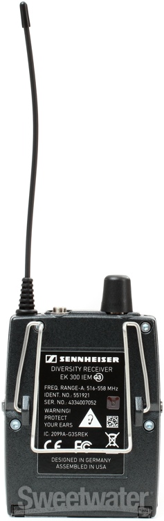Sennheiser EW 300 IEM G3 In-Ear Wireless System - A Band | Sweetwater.com