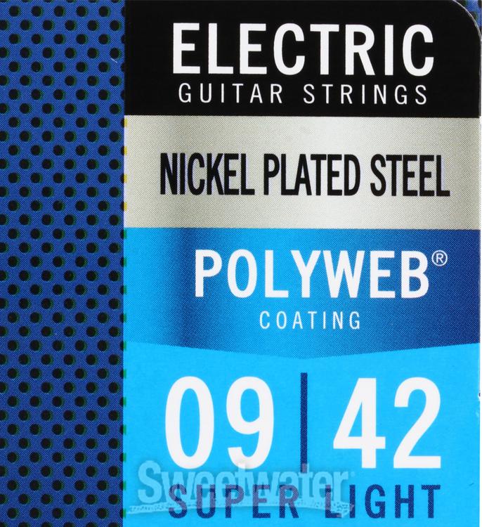 Elixir Strings 12000 Polyweb Super Light Electric Guitar Strings