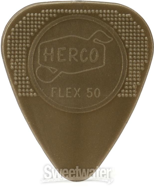 Herco HE210P Flex 50 .65mm Gold Nylon Guitar Picks 12Pack