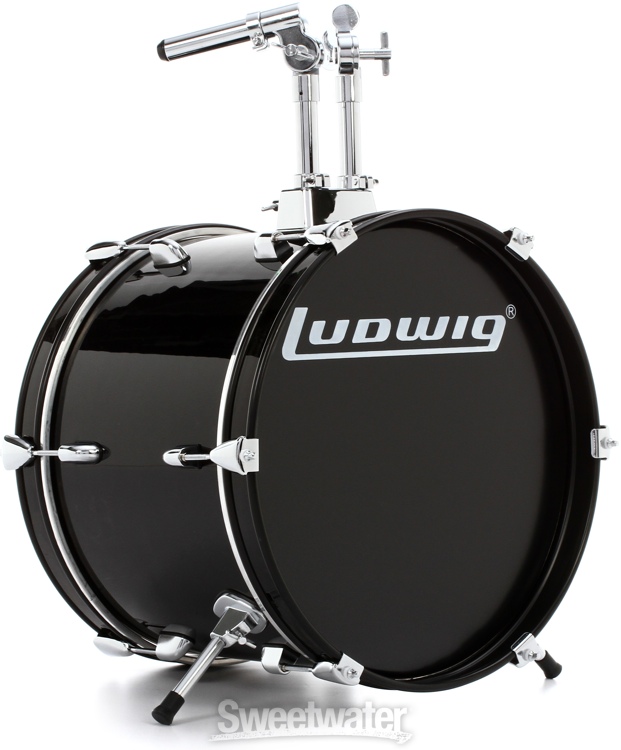 Ludwig 5piece Junior Drum Set with Cymbals and Hardware Black