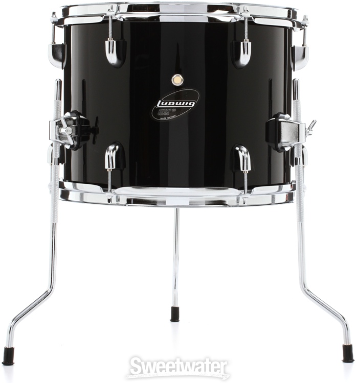 Ludwig 5piece Junior Drum Set with Cymbals and Hardware Black