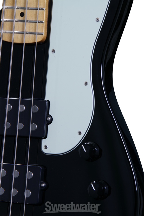 Fender Pawn Shop Reverse Jaguar Bass Black