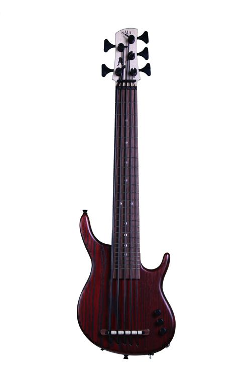 Kala Solid Body UBass 5String, Fretted, Satin Red