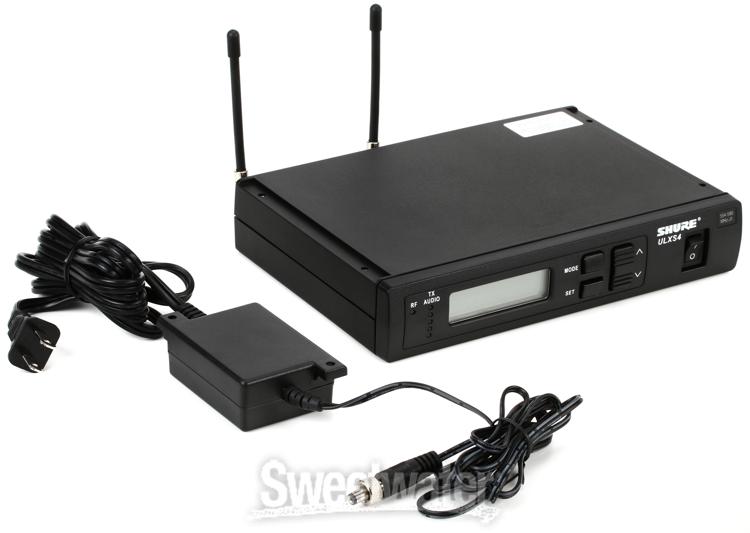 Shure ULXS4 Wireless Receiver - J1 Band, 554 - 590 MHz | Sweetwater.com