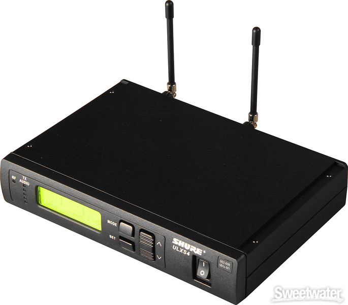 Shure ULXS4 Wireless Receiver - M1 Band, 662 - 698 MHz | Sweetwater.com