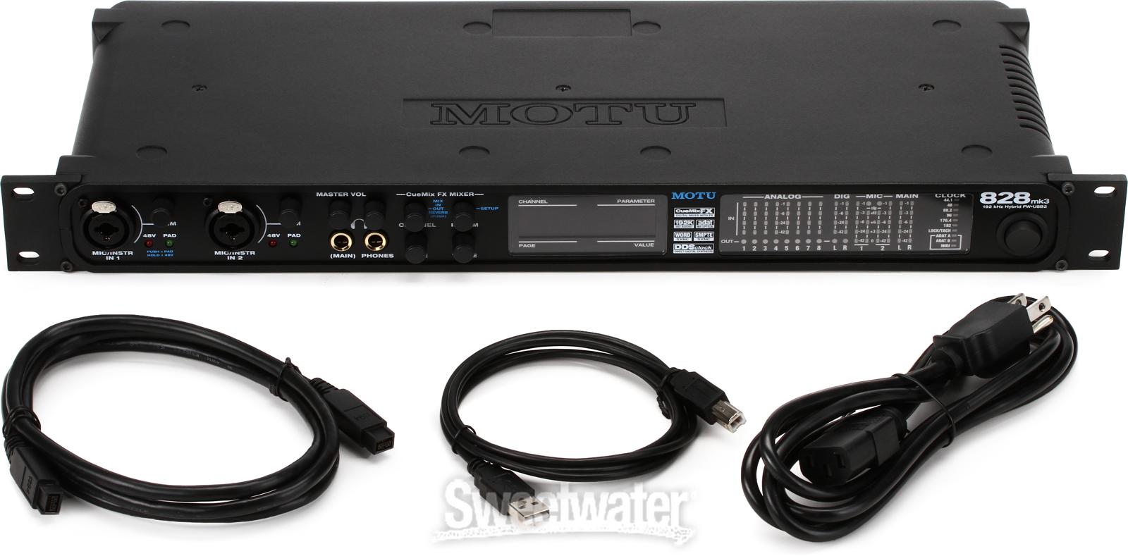 Motu 828mk3 hybrid USBオーディオインターフェイス ジャンク