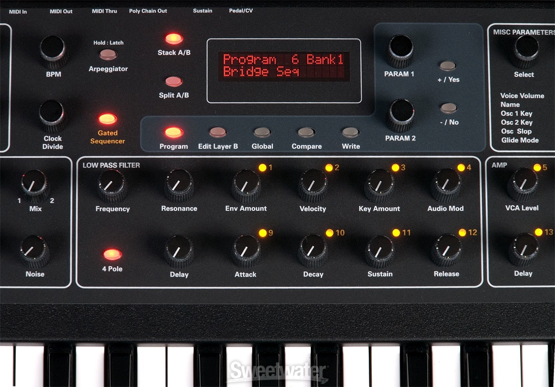 Why does the Dave Smith Prophet 08 RACK have different knobs