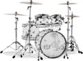 Click to learn more about the DW DDAC2215CL Design Series Acrylic 4-piece Shell Pack - Clear Acrylic