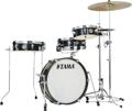 Click to learn more about the Tama Club-JAM Pancake LJK48P 4-piece Shell Pack with Snare Drum - Hairline Black