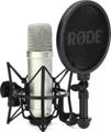 Click to learn more about the Rode NT1 5th Generation Condenser Microphone with SM6 Shockmount and Pop Filter - Silver