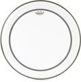 Click to learn more about the Remo Powerstroke P3 Clear Bass Drumhead - 22 inch with 2.5 inch Impact Pad