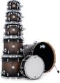 Click to learn more about the PDP Concept Maple Shell Pack - 7-piece - Satin Charcoal Burst