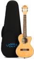 Click to learn more about the Lanikai QM-NACET Tenor Ukulele with Cutaway & Electronics - Natural Stain