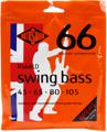 Click to learn more about the Rotosound RS66LD Swing Bass 66 Stainless Steel Roundwound Bass Guitar Strings - .045-.105 Standard Long Scale