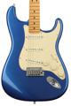 Click to learn more about the Fender American Ultra Stratocaster - Cobra Blue with Maple Fingerboard