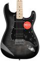 Click to learn more about the Squier Affinity Series Stratocaster FMT HSS Electric Guitar - Black Burst with Maple Fingerboard