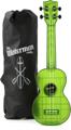 Click to learn more about the Kala Waterman Seaglass Collection Soprano Ukulele - Transparent Jade Green