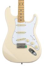 Click to learn more about the Fender Jimi Hendrix Stratocaster - Olympic White with Maple Fingerboard