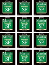 Martin MSP3000 SP 80/20 Bronze Acoustic Guitar Strings (.010-.047 Extra Light 12-Pack)