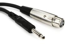 Click to learn more about the Hosa PXF-105 XLR Female to 1/4 inch TS Male Unbalanced Interconnect Cable - 5 foot