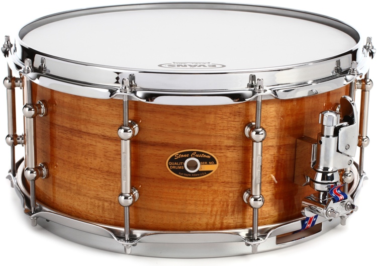 Stone Custom Drum Company Super American Hawaiian Koa Snare Drum Review...