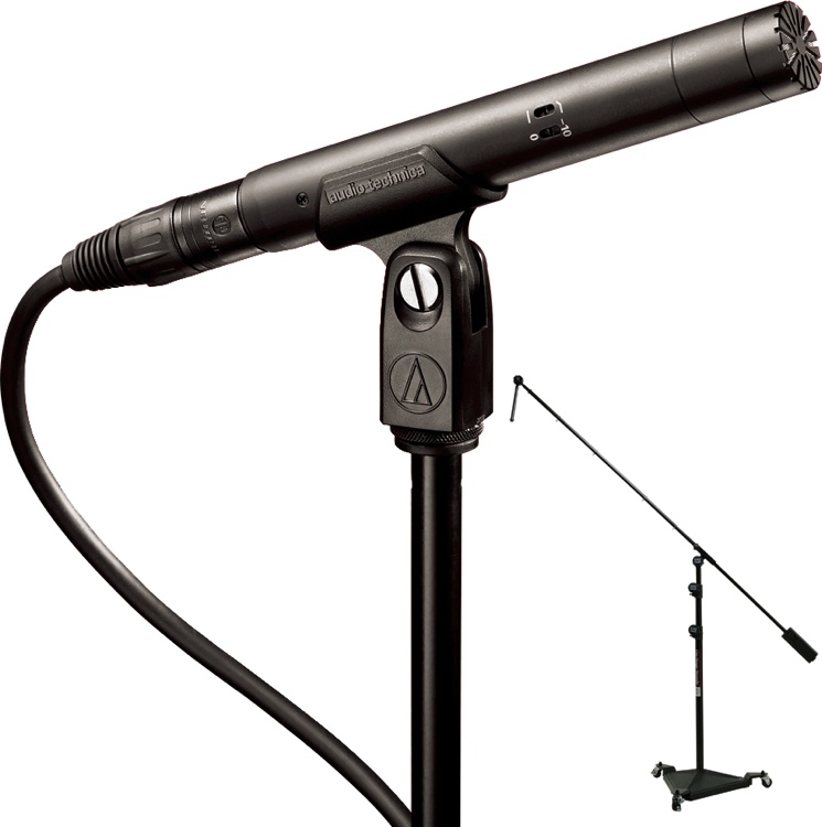 AudioTechnica AT4022 Mic and Studio Mic Stand Bundle Mic with Studio