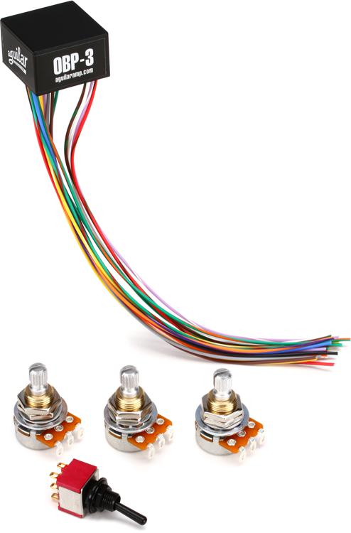 Aguilar OBP-3TK 3-Band Boost/Cut On Board Bass Preamp w ... aguilar obp 3 wiring diagram 