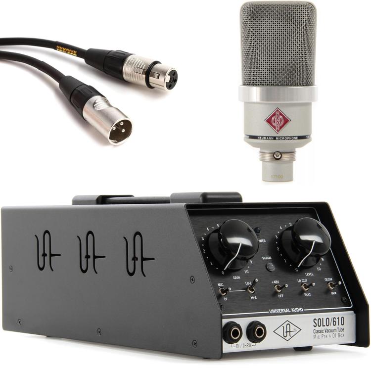 Neumann TLM 102 Nickel with Universal Audio SOLO/610 | Sweetwater.com