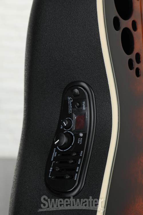 Ovation ExoticWoods Custom Elite 8-string Acoustic-electric Guitar 