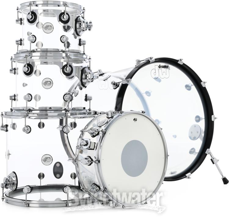 DW Design Series Clear Acrylic 5piece Drum Kit Review Sweetwater