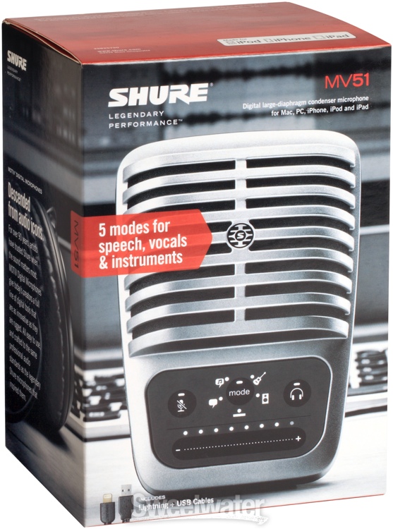 Shure MV51 USB Microphone Overview by Sweetwater