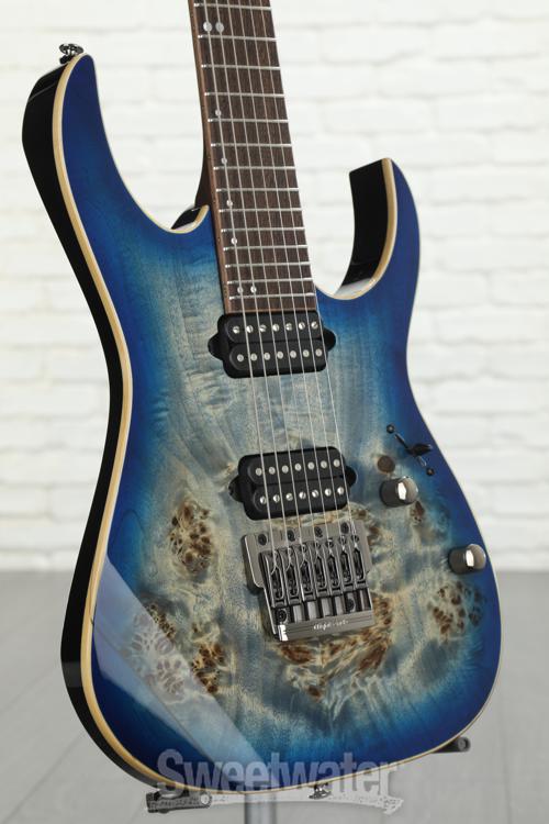 ギター Ibanez / Premium Series RG1027PBF Ibanez RG Premium RG1027PBF - Cerulean Blue Burst | Sweetwater