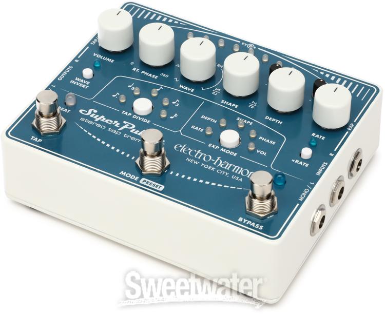 Electro-Harmonix Super Pulsar Stereo Tap Tremolo Pedal - InSync