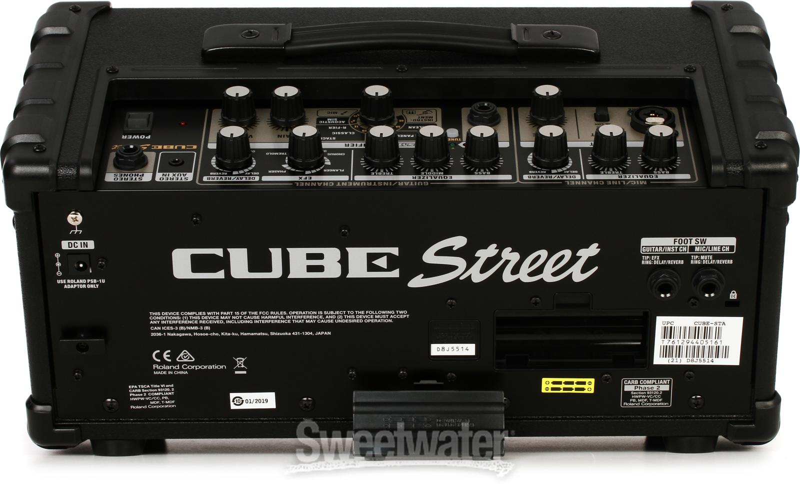 Roland CUBE Street (Black) (2 Ch Batt Powered Amp/PA)  