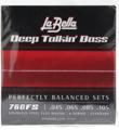 Click to learn more about the La Bella 760FS Deep Talkin' Bass Flatwound Bass Guitar Strings - .045-.105 Standard