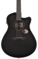 Click to learn more about the Ibanez AAM70CETBN Advanced Acoustic Auditorium Acoustic-electric Guitar - Tranparent Charcoal Burst