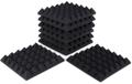 Click to learn more about the Gator Acoustic Pyramid Panels - 1x1 foot 8-pack - Charcoal