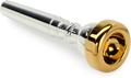 Click to learn more about the Bach 351 Classic Series Silver-plated Trumpet Mouthpiece with Gold-plated Rim - 5C