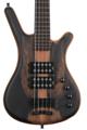 Click to learn more about the Warwick Masterbuilt Corvette $$ Limited-edition 2023 Master Reserve 5-string Electric Bass Guitar - Natural Marbled Ebony