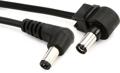 Click to learn more about the Vertex Effects 2.1mm-2.5mm Angle-Angle Standard Polarity DC Cable - 12-inch