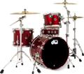 Click to learn more about the DW DWe 4-piece Drum Kit Bundle - Black Cherry Metallic