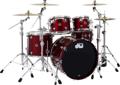 Click to learn more about the DW DWe 5-piece Drum Kit Bundle - Black Cherry Metallic