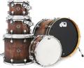 Click to learn more about the DW DWe 5-piece Shell Pack - Curly Maple Burst