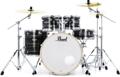 Click to learn more about the Pearl Export EXX725SZ/C 5-piece Drum Set with Hardware and Cymbals - 778-Silver Graphite Twist