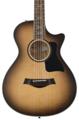 Click to learn more about the Taylor Custom Grand Concert 12-string Acoustic-electric Guitar - Charcoal, Sweetwater Exclusive